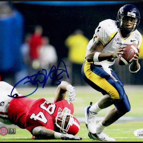 WVU Adjustable Hat Signed By Pat White and Steve Slaton It IS NOT Authenticated - Picture 4 of 14